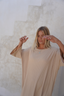 Eva ribbed dress - Cream