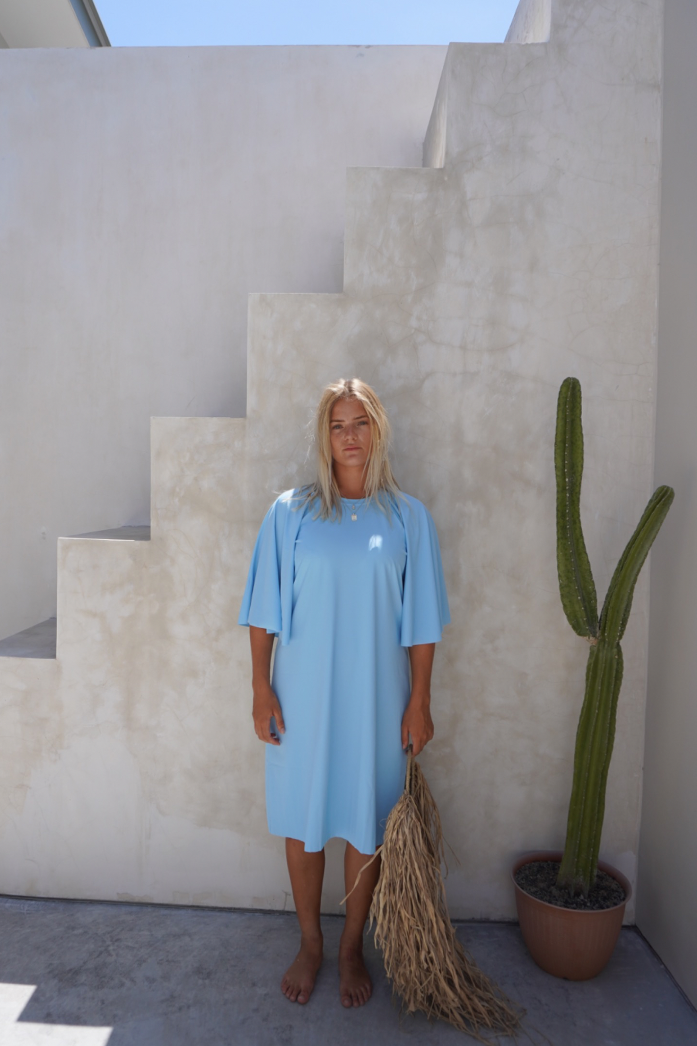 Kaia swim dress - Gulf blue