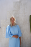 Kaia swim dress - Gulf blue