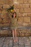 Levana swim set with real wrap skirt - Olive
