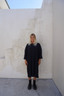 Eva ribbed dress - Black