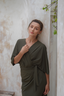 Ella swim set with real wrap skirt - Military