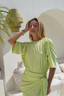 Mona Set with Tara Short Wrap Skirt - Melon