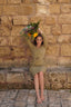 Levana swim set with real wrap skirt - Olive