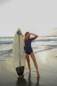 Levana One Piece Swimsuit 3/4 Sleeves - Navy