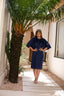 Kaia swim dress - Shinny Navy