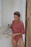 Ella One-Piece Modest Swimsuit with Real Wrap Skirt in Melrose – Elegant Full-Coverage Swimwear