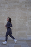 Jewish modest activewear – charcoal sport skirt for movement and coverage.