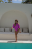 Mona Modest Swimsuit with Real Wrap Skirt – Stylish and Chic in Fuchsia
