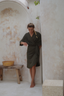 Modest Swimwear – Ella One-Piece Swimsuit with Adjustable Real Wrap Skirt in Military Green