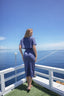 Navy Shiny Modest Swim Skirt – Lightweight, stylish wrap design perfect for modest swimsuit pairings