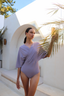 Ella set with wrap skirt - Mauve - ANAVA PARIS