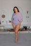 Ella set with wrap skirt - Mauve - ANAVA PARIS