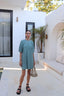 Kaia jersey dress - Jade - ANAVA PARIS