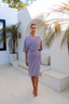 Ella set with wrap skirt - Mauve - ANAVA PARIS