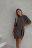 Mona Set with Tara Short Wrap Skirt - Bronze