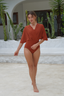 Ella swim set with Elina skirt 2.0 - Clay [Pre - Order]