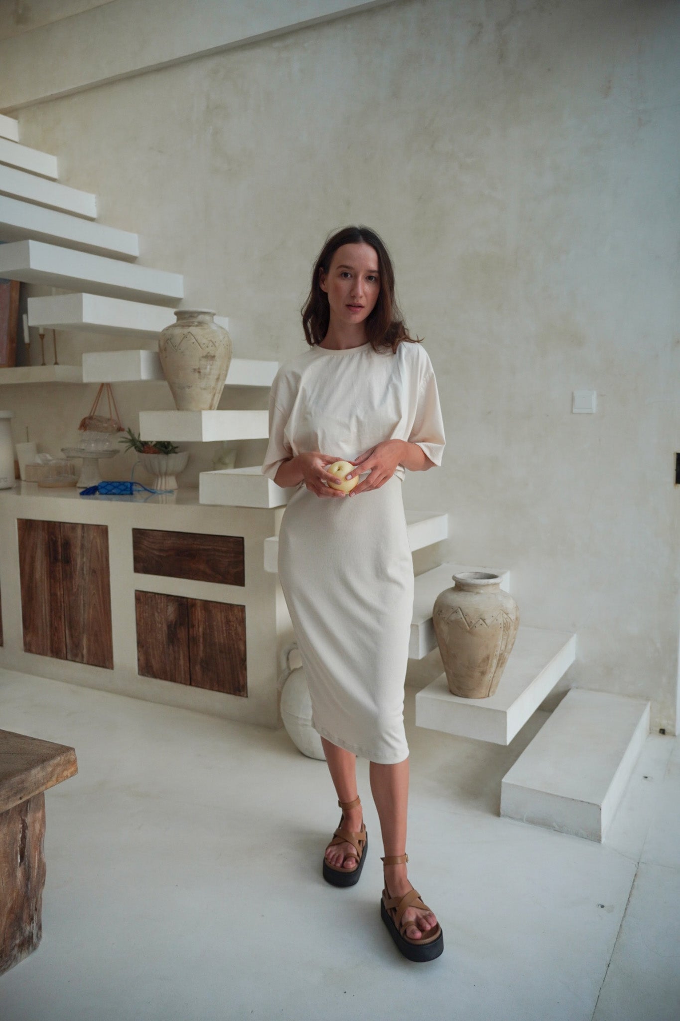 Jia set - Cream - ANAVA PARIS