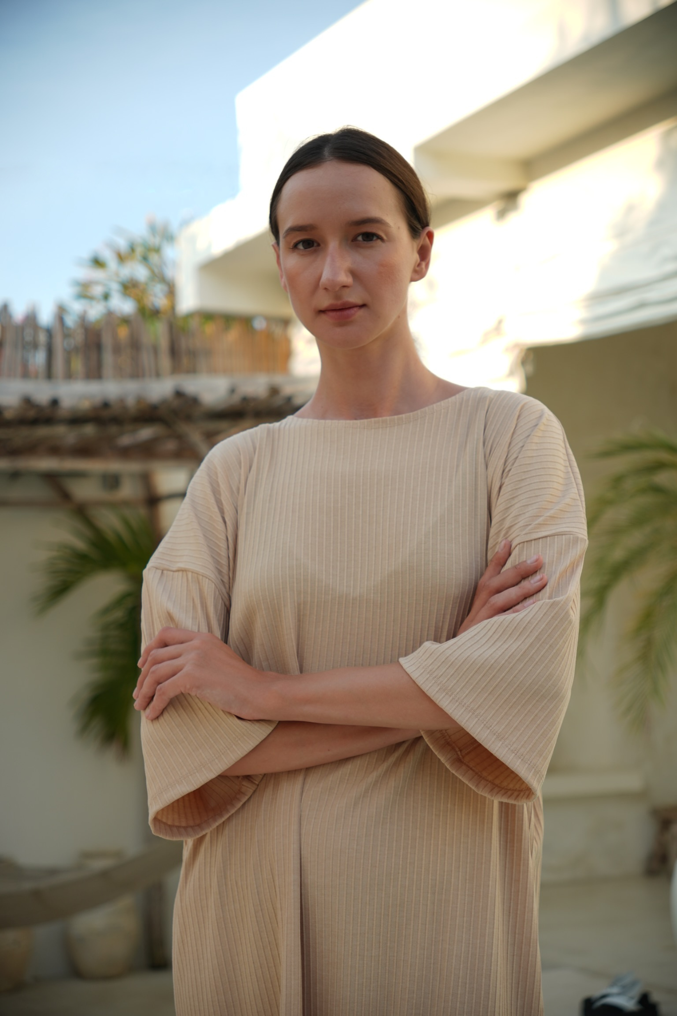 Eva dress - Cream - ANAVA PARIS