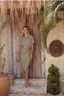 Olive modest swimwear dress – Alejandra Swim Dress collection.