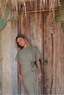 Plus size modest swimwear dress – Alejandra in olive